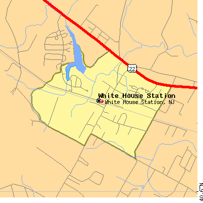 White House Station map