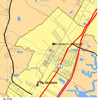 Whitesboro-Burleigh map