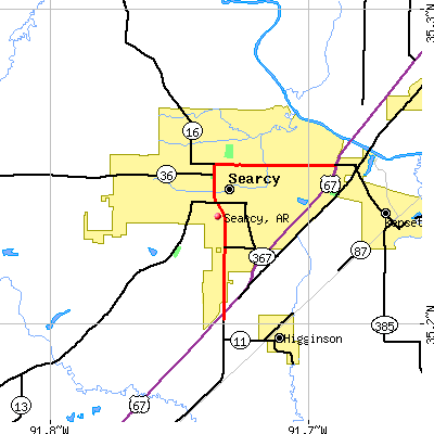 Searcy map