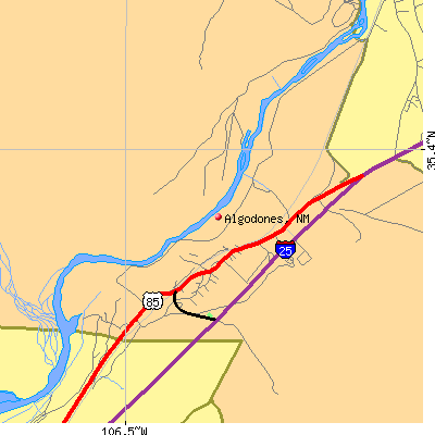 Algodones map