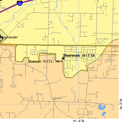 Shannon Hills map
