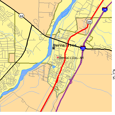 Bernalillo map