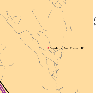 Canada de los Alamos map