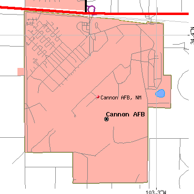 Cannon AFB map
