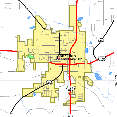 Sheridan map