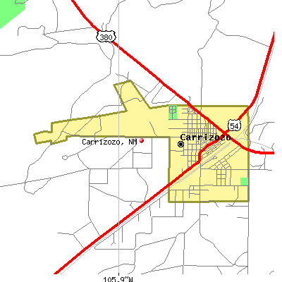 Carrizozo map