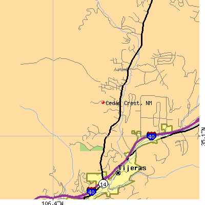 Cedar Crest map