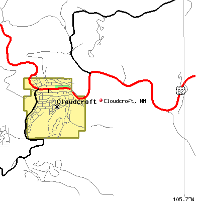 Cloudcroft map