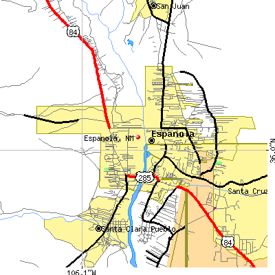 Espanola map