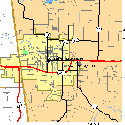 Siloam Springs map