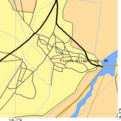 Isleta Village Proper map