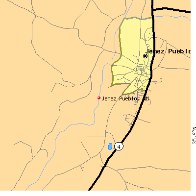Jemez Pueblo map