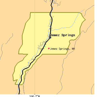 Jemez Springs map