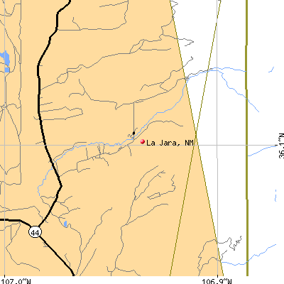 La Jara map