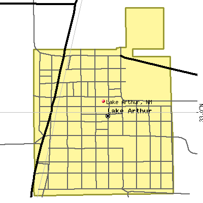 Lake Arthur map