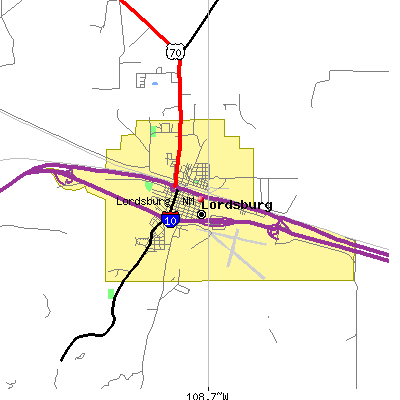 Lordsburg map