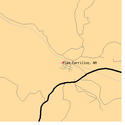 Los Cerrillos map