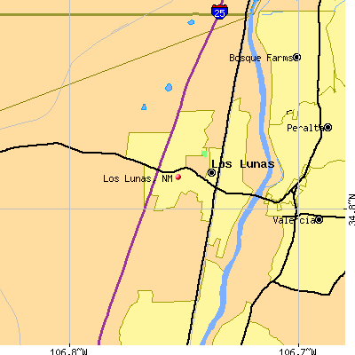 Los Lunas map
