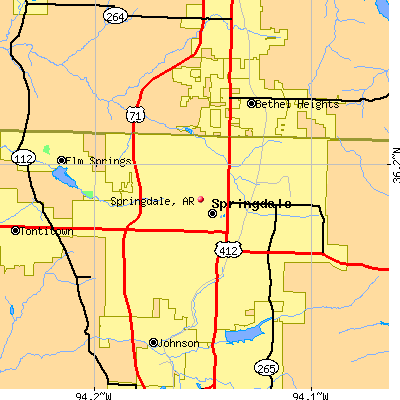Springdale map