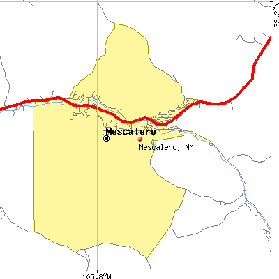 Mescalero map