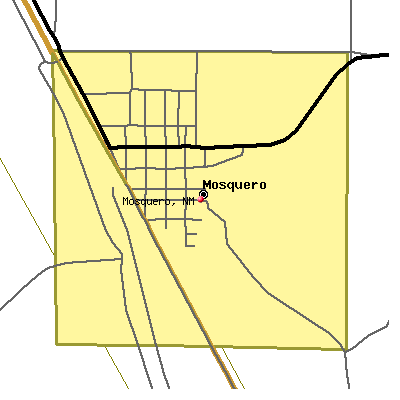 Mosquero map