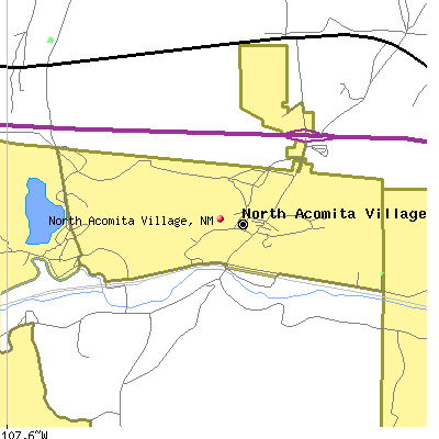 North Acomita Village map