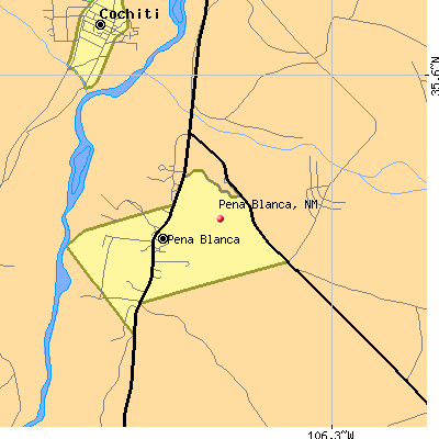 Pena Blanca map