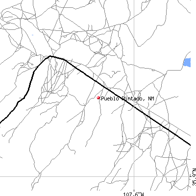 Pueblo Pintado map