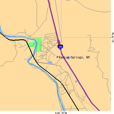 Radium Springs map
