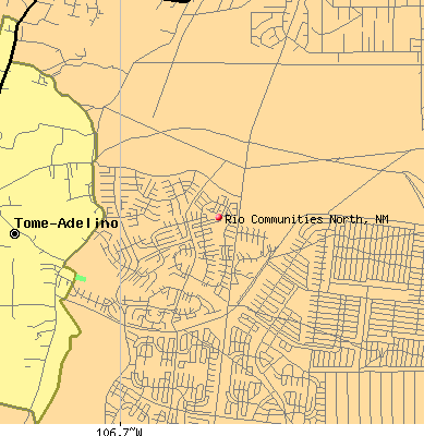 Rio Communities North map