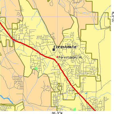 Forestdale map