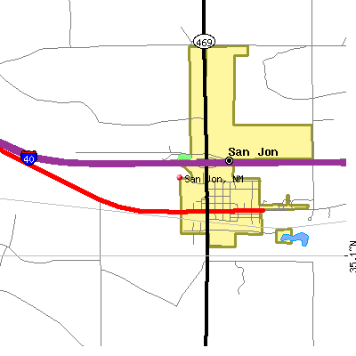 San Jon map
