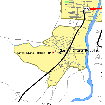Santa Clara Pueblo map