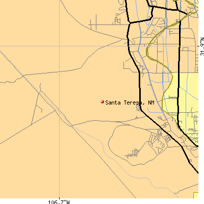 Santa Teresa map