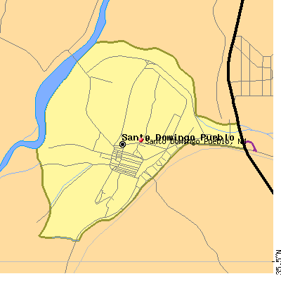 Santo Domingo Pueblo map