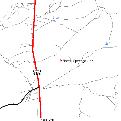 Sheep Springs map