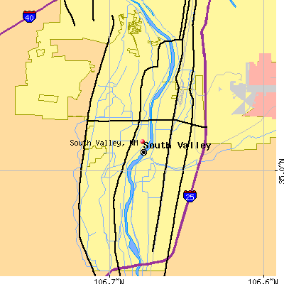 South Valley map