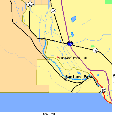 Sunland Park map