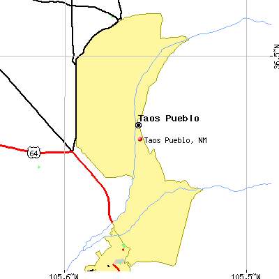 Taos Pueblo map