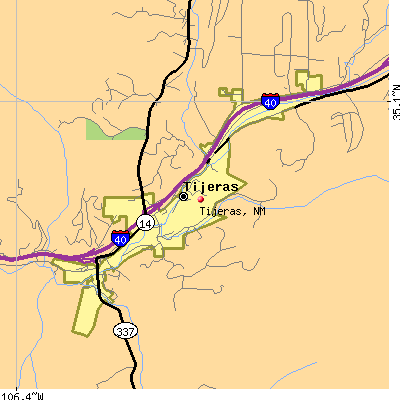 Tijeras map