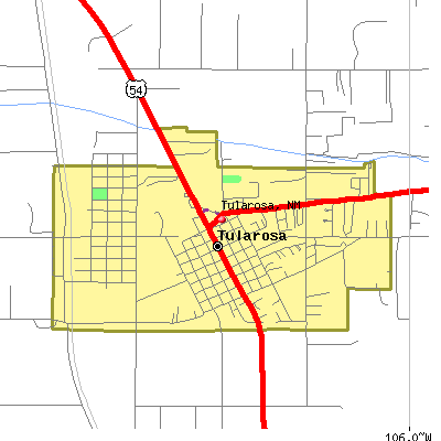 Tularosa map
