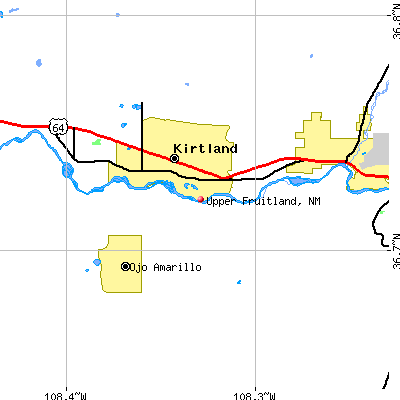 Upper Fruitland map
