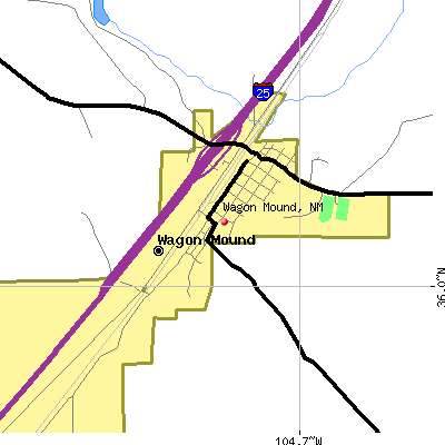 Wagon Mound map