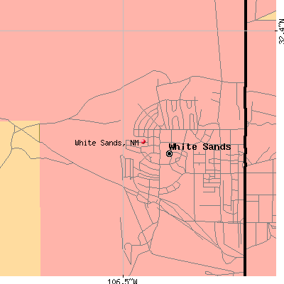 White Sands map