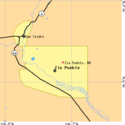 Zia Pueblo map