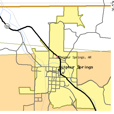Sulphur Springs map