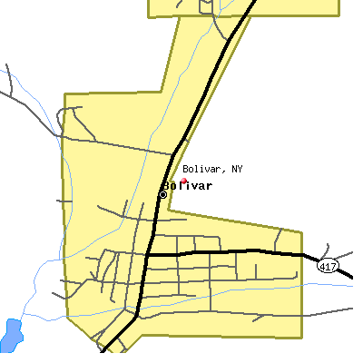 Bolivar map
