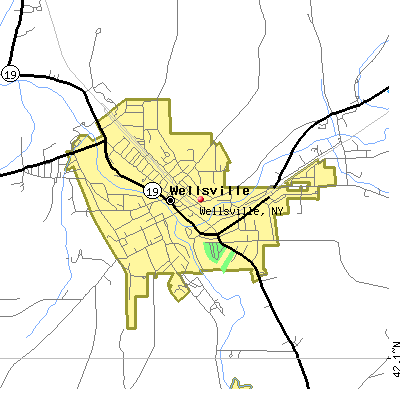 Wellsville map