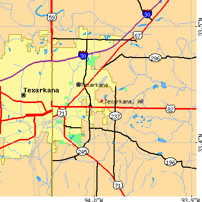 Texarkana map