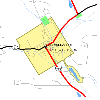 Ellicottville map